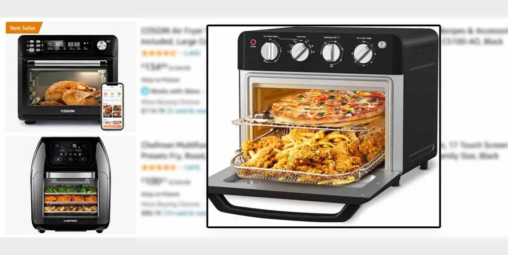 One of the best alternatives to an air fryer is an air fryer oven - a countertop convection oven with air frying capabilities.