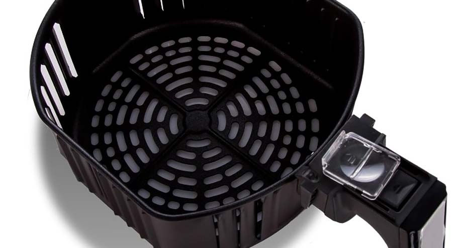 Air fryer baskets, just as some cooking pans, feature a special non-stick coating. This alone however cannot fully prevent some types of food from sticking to the basket's surface.