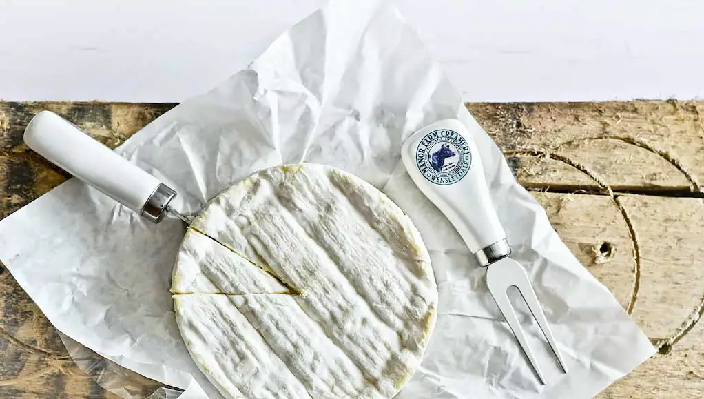 Camembert cheese can be enjoyed either baked or at room temperature.