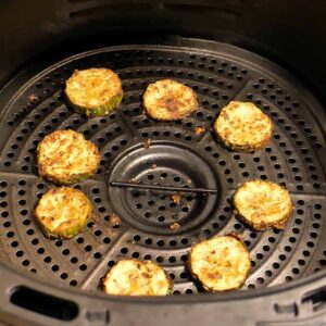 Quick air fried cucumbers - no breading!