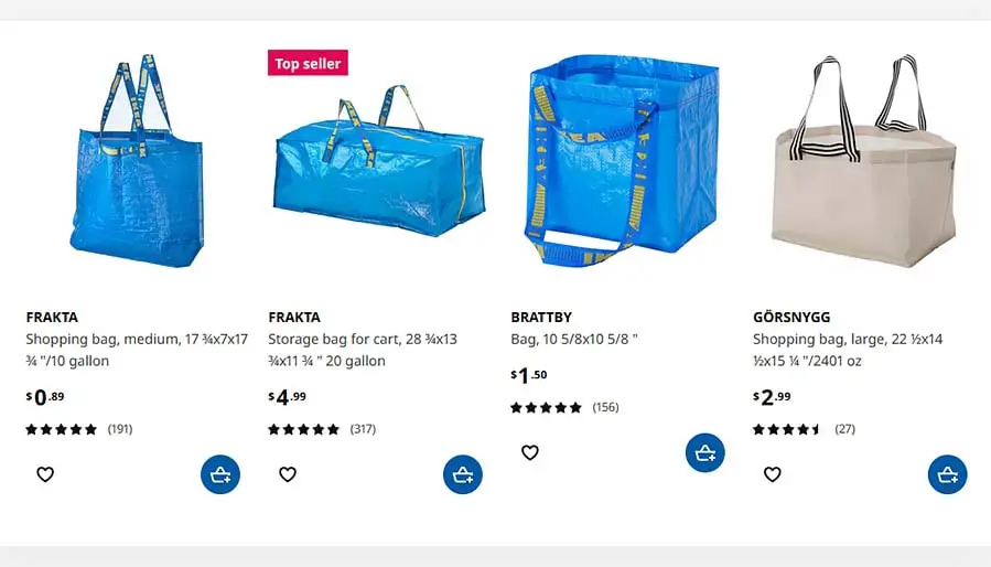 All blue IKEA bags are water resistant to a point, but you shouldn't rely on them being fully waterproof!