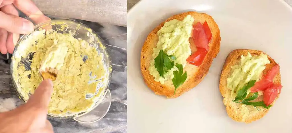 You can use your sour cream guacamole in many ways, for one on toasted baguettes.