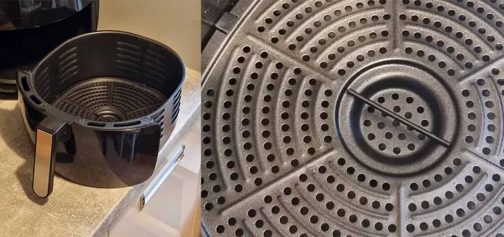 First, clean all the removable parts of your air fryer.