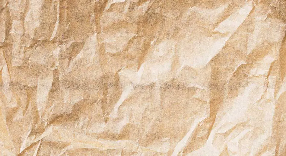A sheet of standard baking parchment paper.